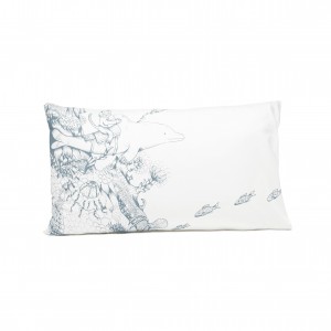 dolphin pillowcase blue web